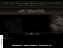 Tablet Screenshot of contedental.com